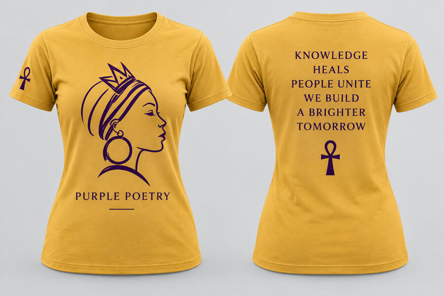 Purple Poetry Queen Tee